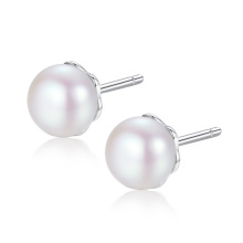 Classic S925 Silver Freshwater Pearl Stud Earrings